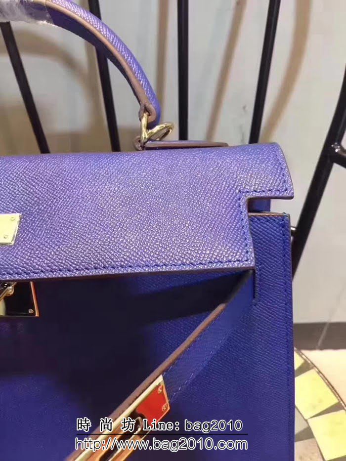 愛馬仕Hermes 牛皮手掌紋凱莉包 時尚手提包 0AM1611